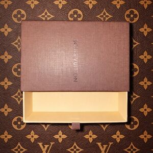 Classic Louis Vuitton Brown and Beige Box